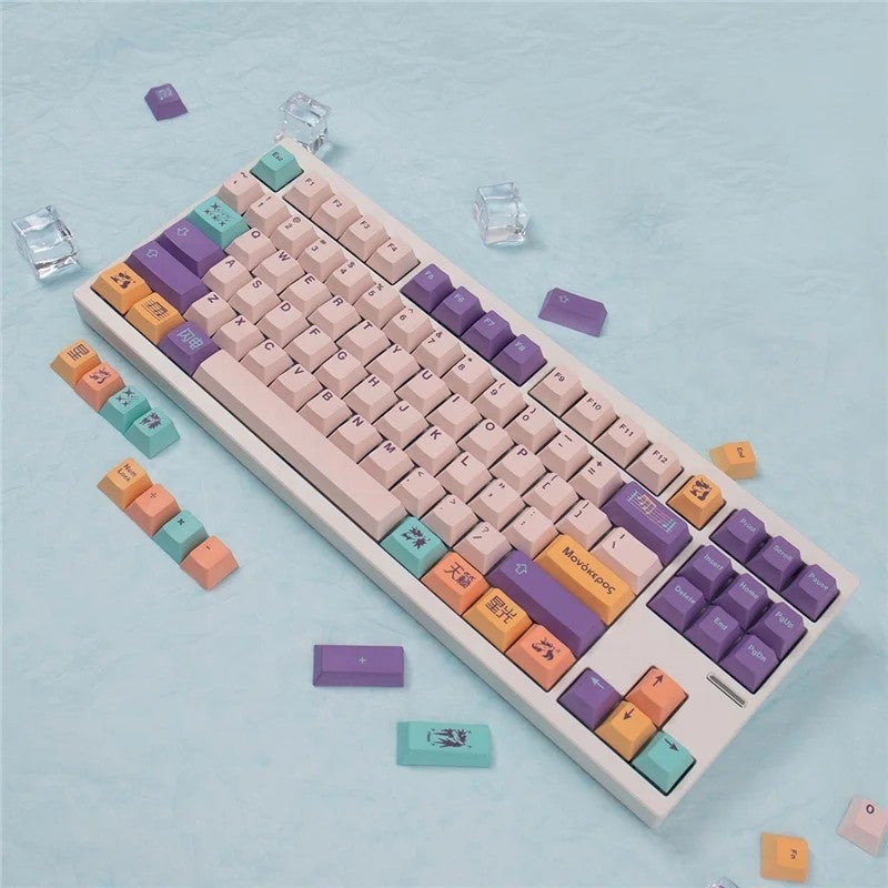 Y&D Sound of Music Gypsophila Unicorn Keycap Set - Cherry Profile 129/23 Keys - 1.7mm PBT Dye-Sub Top/Side Print - Mechanical Gaming Keyboards - Image 3